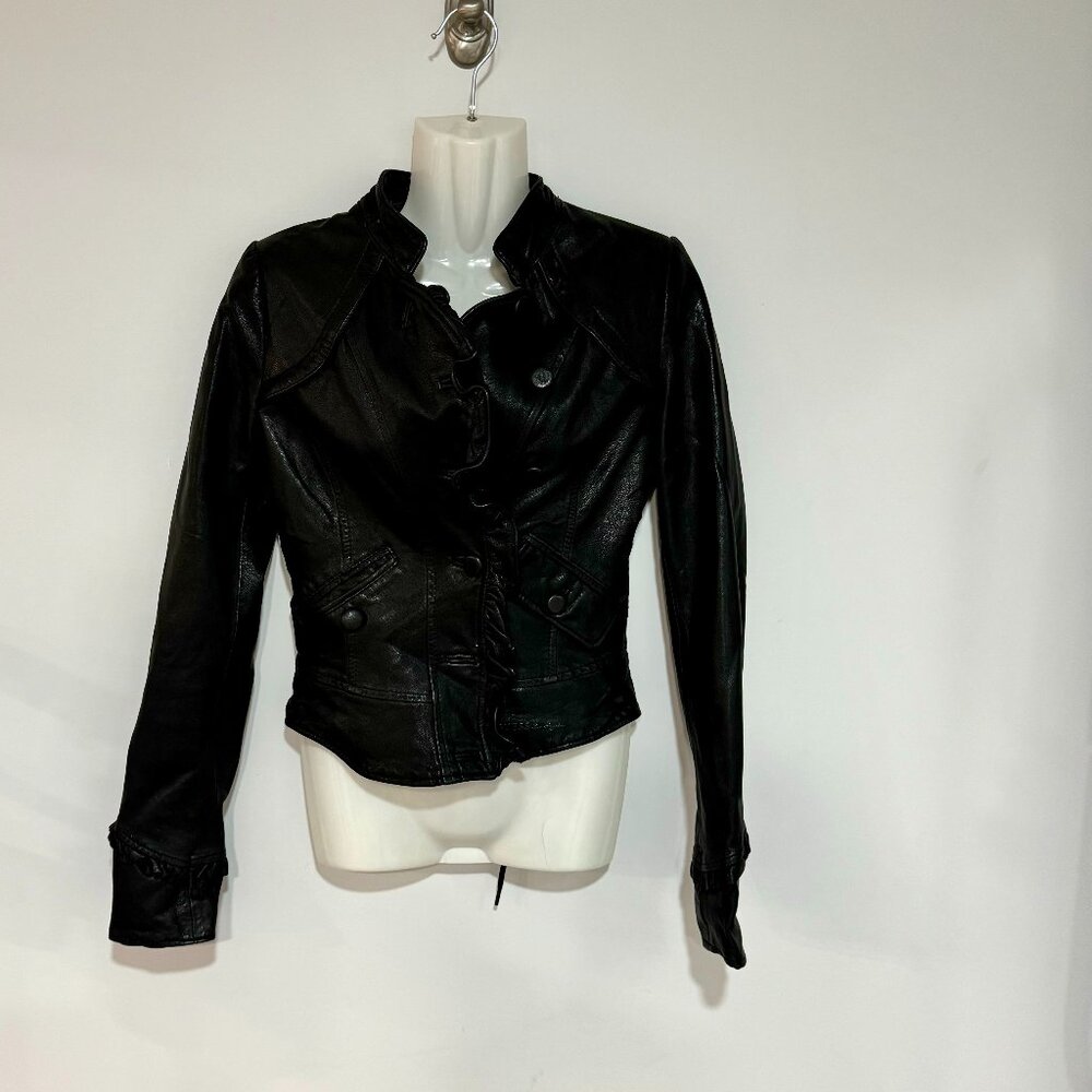 Vintage| Guess | Woman's | Leather | Bomber | Jacket